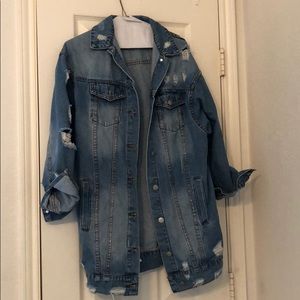 Destressed Denim jacket